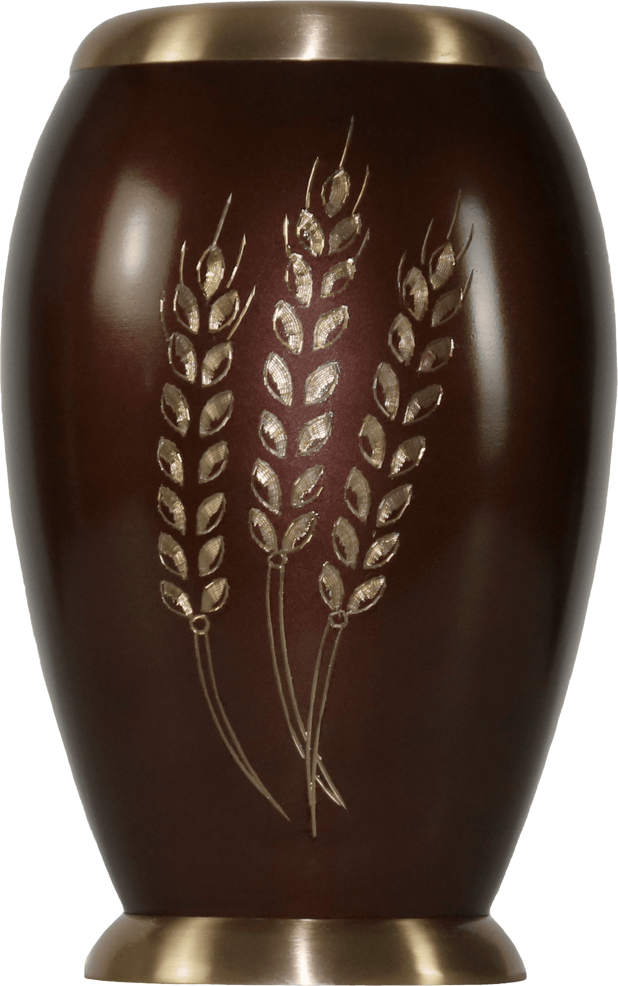 UBR-BRW-300 brown brass urn