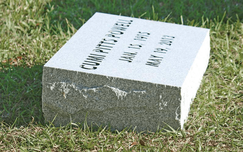 bevel granite monument marker